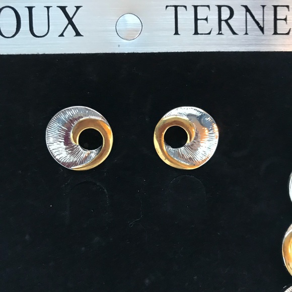 NEW Bijoux Terner Gold/Silver Necklace & Earrings - Picture 4 of 7